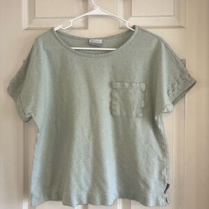 Columbia Casual Green Short Sleeve Top
